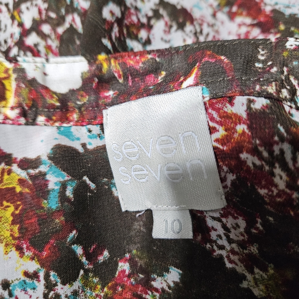 Seven Seven Abstract Top Size 10 - Picture 4 of 4
